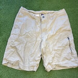 Patagonia Stand Up Shorts Mens 31 Beige Canvas Organic‎ Cotton Hiking Gorpcore